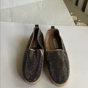 Steve Madden Black Espadrilles with Glittery Finish